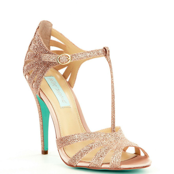 Betsey Johnson Shoes - NWOT! Betsey Johnson Tee Glitter Dress Sandals